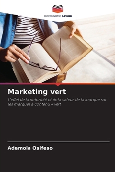 Paperback Marketing vert [French] Book