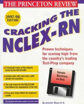 Paperback Cracking the NCLEX-RN W/Sample Tests on Disks 1997-98 Book