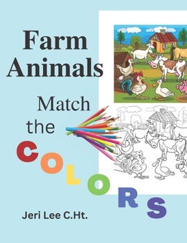 Paperback Farm Animals: Match the Colors Book