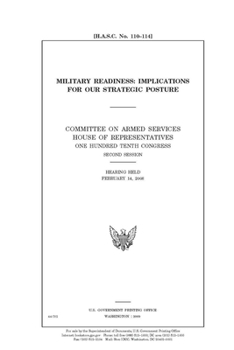 Paperback Military readiness: implications for our strategic posture Book
