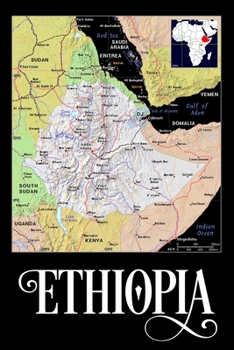 Paperback Ethiopia: Map of Ethiopia Notebook Book