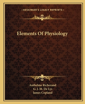 Paperback Elements Of Physiology Book