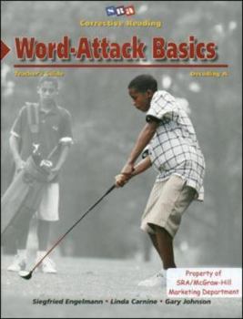 Paperback Word - attack basics. Teachers guide. Decoding A. SRA corrective reading. Book