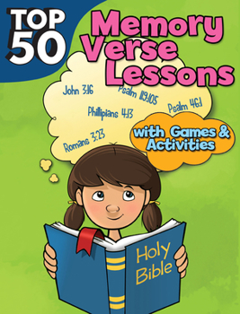 Paperback Top 50 Memory Verse Lessons with Games & Activities Book