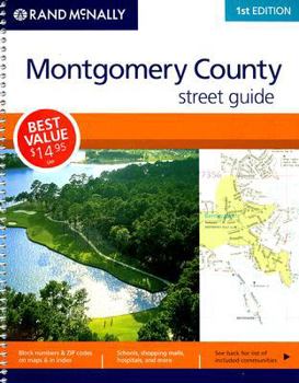 Spiral-bound Rand McNally Montgomery County Street Guide Book