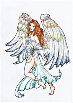 Paperback Angels: Adult Colouring Book