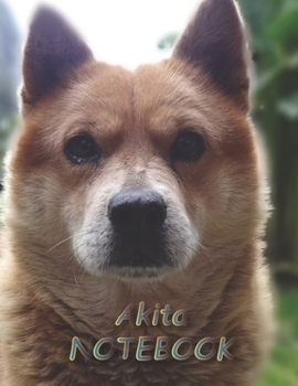 Akita NOTEBOOK: Dog Notebooks and Journals 110 pages (8.5"x11")