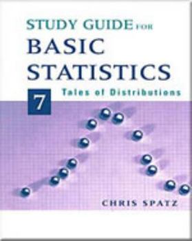 Paperback Study guide for basic statistics: Tales of distributions Book