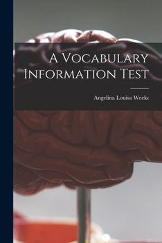 Paperback A Vocabulary Information Test Book