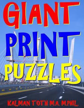 Paperback Giant Print Puzzles: 133 Jumbo Print Themed Word Search Puzzles [Large Print] Book