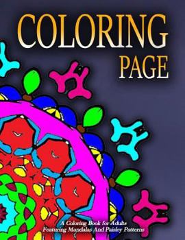 Paperback COLORING PAGE - Vol.1: adult coloring pages Book