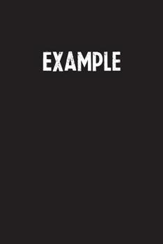 Example: Simple Blank Lined Notebook Journal