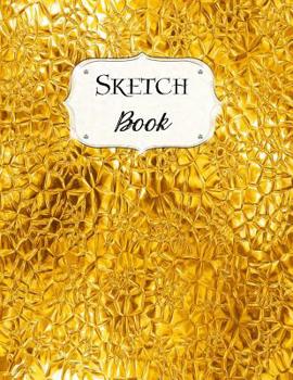 Paperback Sketch Book: Gold Sketchbook Scetchpad for Drawing or Doodling Notebook Pad for Creative Artists #7 Book