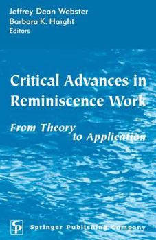 Paperback Critical Advances in Reminiscence Work: From Theory to Application Book