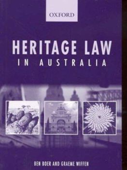 Hardcover Heritage Law in Australia Book