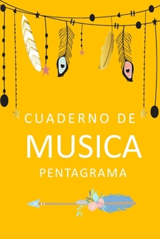 cuaderno de musica pentagrama: Cuaderno de pentagramas Libro de música ideal para escribir notación musical con 120 paginas (Spanish Edition)