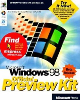 Paperback Microsoft Windows 98 Official Preview Kit Book