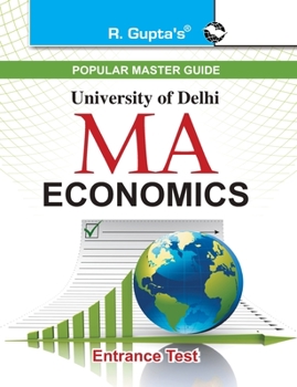 Paperback Delhi University M.A. Economics Entrance Test Guide Book