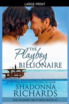 Paperback The Playboy Billionaire [Large Print] Book