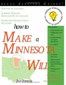 Paperback How to Make a Minnesota Will Book