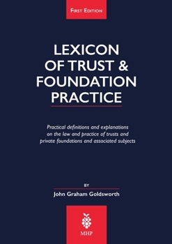 Paperback Lexicon of Trust & Foundation Practice Book