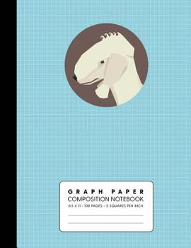 Paperback Graph Paper Composition Notebook: Bedlington Terrier - Quad Ruled 5 Squares Per Inch for Math & Science Book