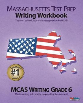 Paperback Massachusetts Test Prep Writing MCAS Writing, Grade 6 Book