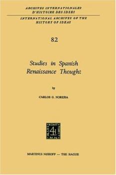 Hardcover Studies in Spanish Renaissance Thought Book