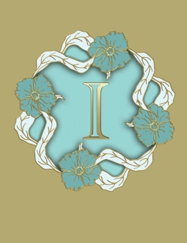 Paperback I: 100 Pages 8.5" X 11" Monogram Notebook College Ruled Line Paper Book