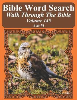 Paperback Bible Word Search Walk Through The Bible Volume 145: Acts #1 Extra Large Print Book