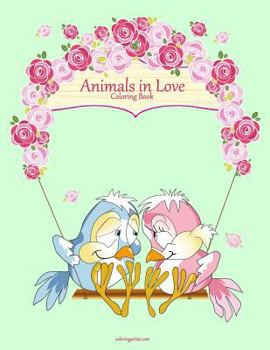 Paperback Animals in Love Coloring Book 1 Book