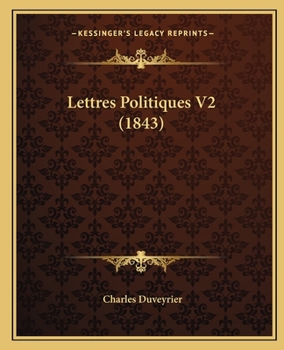 Paperback Lettres Politiques V2 (1843) [French] Book