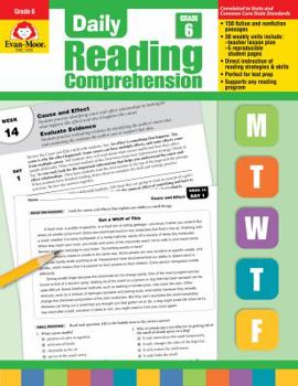 Paperback Daily Reading Comprehension, Grade 6 Book