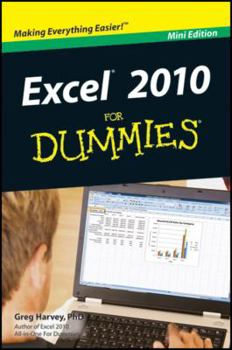 Paperback Excel 2010 for Dummies Mini Edition Book
