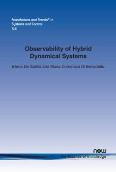 Paperback Observability of Hybrid Dynamical Systems Book