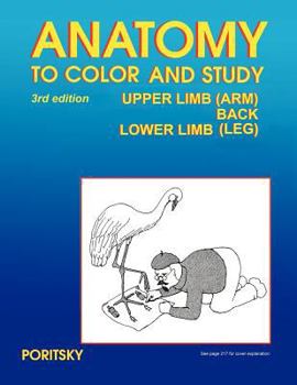 Paperback Anatomy to Color and Study Upper and Lower Limbs 3rd Edition Book