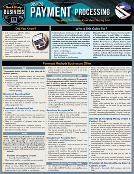Misc. Payment Collection for Small Business: Quickstudy Laminated Reference Guide to Customer Payment Options Book