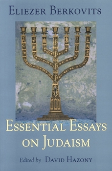 Paperback Essential Essays on Judaism Book