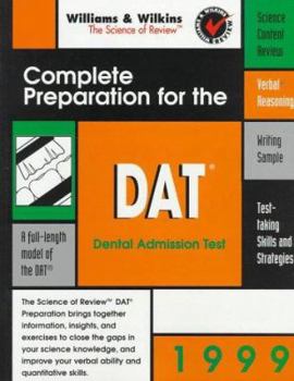 Paperback Complete Preparation for the DAT: 1999 Edition Book