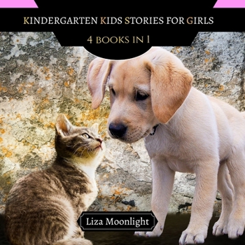 Paperback Kindergarten Kids Stories for Girls: 4 Books In 1 Book