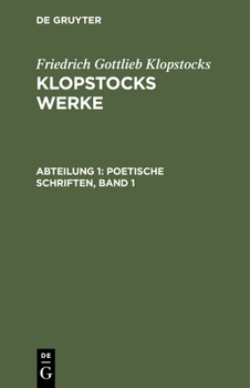 Hardcover Poetische Schriften, Band 1 [German] Book