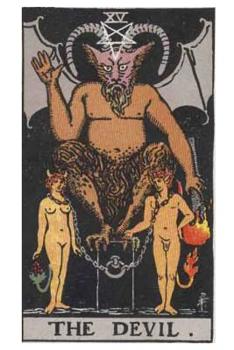 Tarot Notebook Journal - The Devil: Medium College Ruled for Your Daily Readings Illustrated with the Beautiful Rider-Waite tarot deck (Major Arcana Journal)
