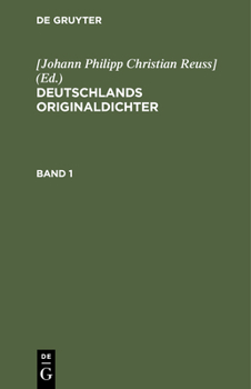 Hardcover Deutschlands Originaldichter. Band 1 [German] Book