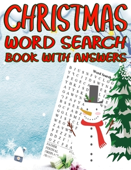 Paperback Christmas Word Search Book With Answers: Fun Puzzlers Large Print Word Search Books [Large Print] Book