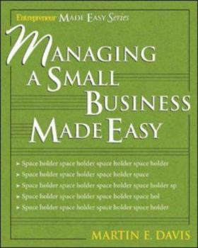 Paperback Managing a Small Business Made Easy Book