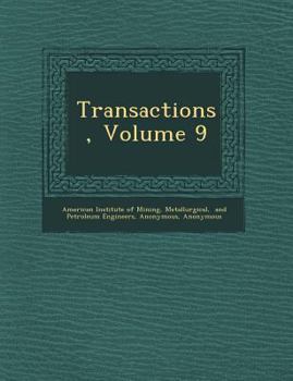 Paperback Transactions, Volume 9 Book
