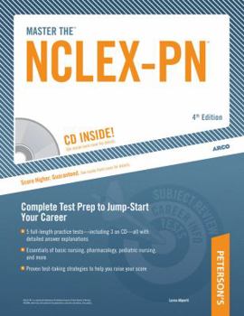 Paperback Master the Nclex-PN: Targeted Test Prep to Jump-Start Your Career [With CDROM] Book