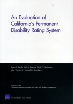 Paperback An Evaluation of California's Permanent Disability Rating System Book