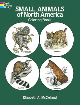Paperback Small Animals of North America Coloring Book