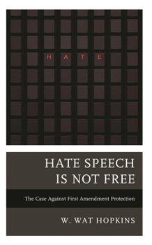 Hardcover Hate Speech Is Not Free: The Case Against First Amendment Protection Book